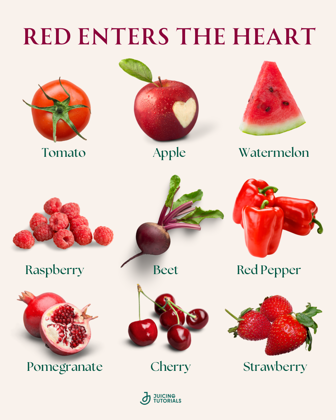 Feed Your Organs with Color: How Red, Green, Yellow, and Purple Foods Heal Your Body from Within