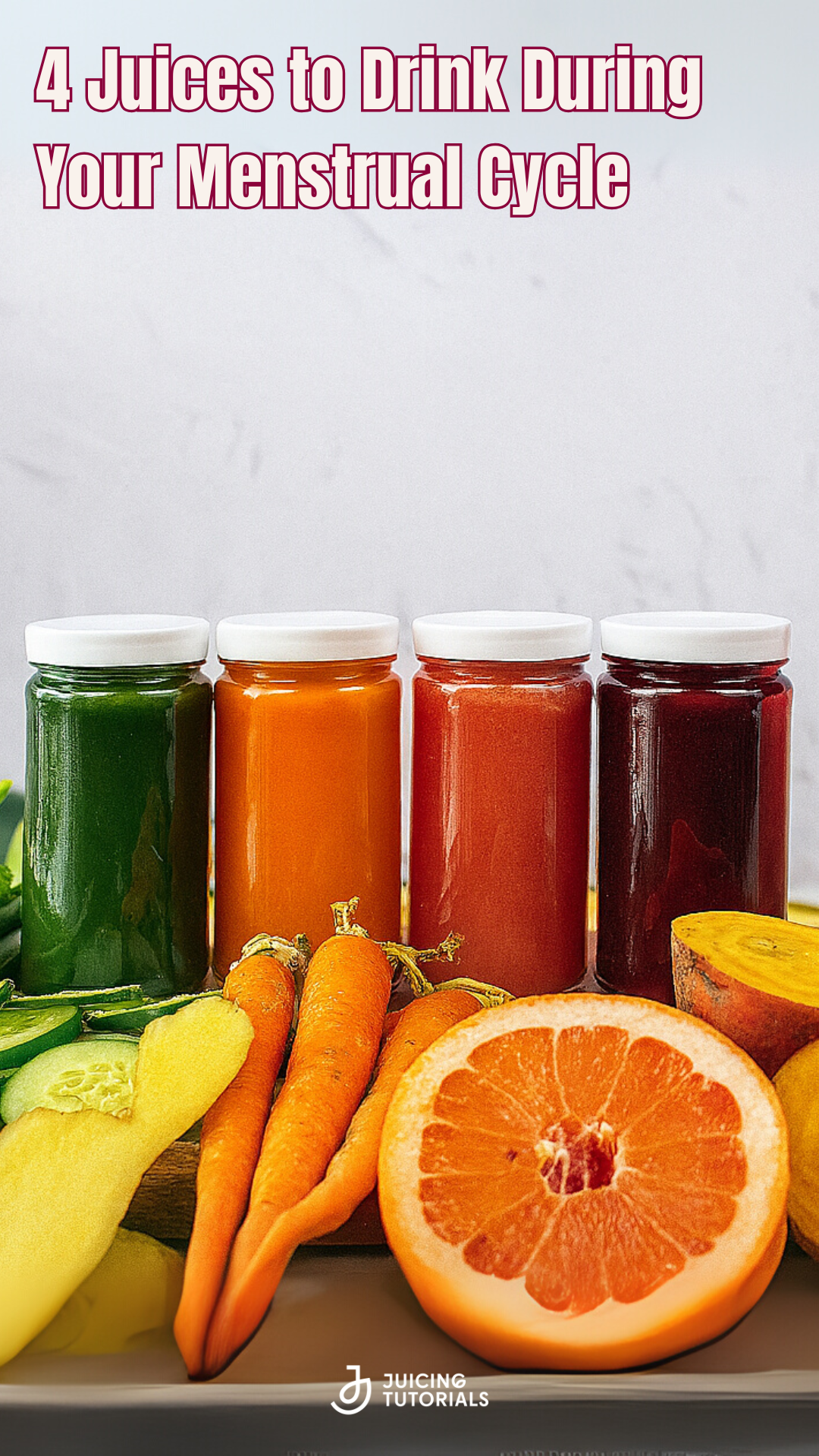 4 Juices for Each Phase of Your Menstrual Cycle | Natural Hormone Balance & Period Relief
